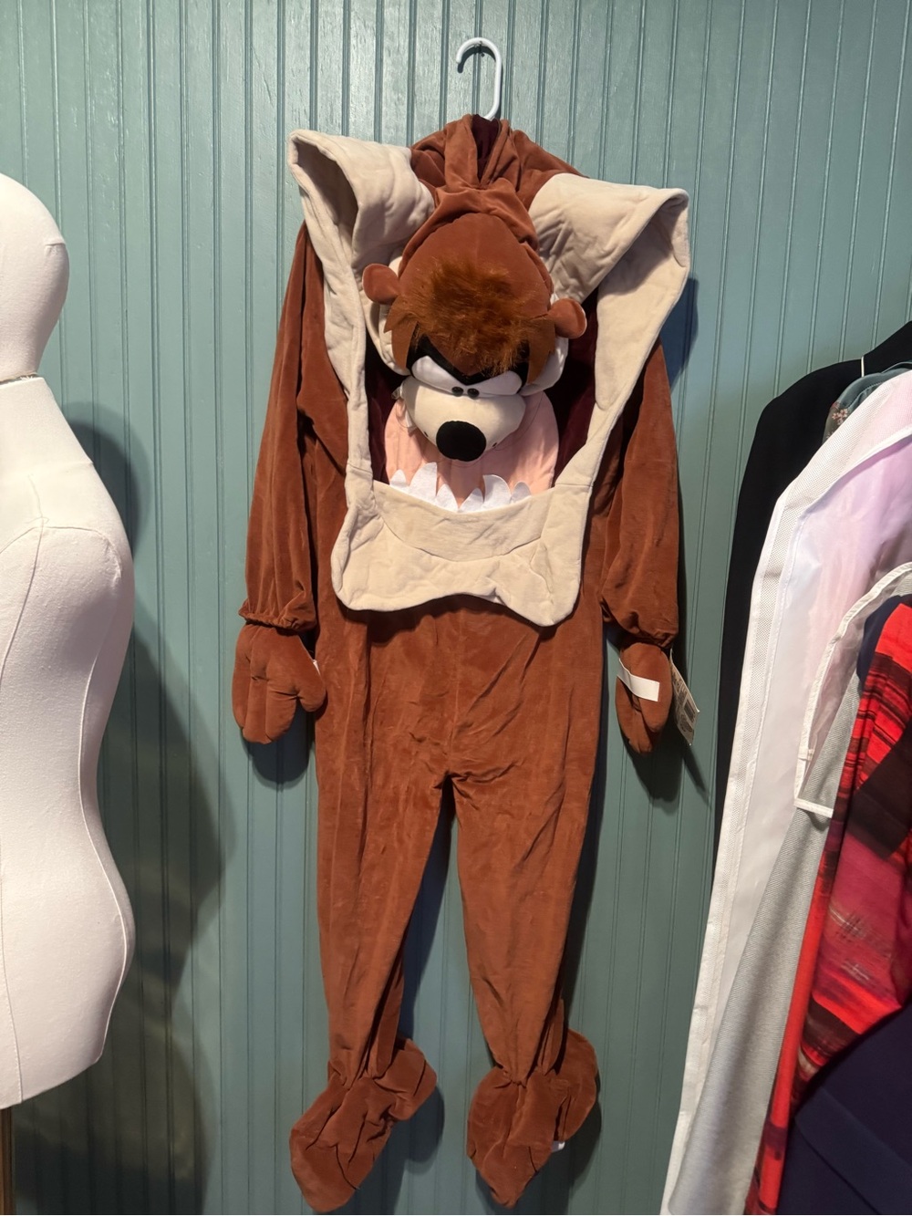 Warner Bros. Tasmanian Devil Brown Plush Hooded Kids Costume